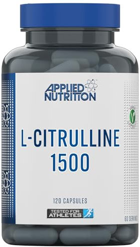 Applied Nutrition L-Citrulline 1500-1500mg L Citrulline Per Serving, Citrulline Capsules for Muscle Pump, Muscle Recovery Supplement, Increases Levels of L-Arginine and Nitric Oxide - 60 Servings