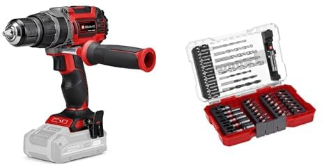 Einhell Profesional Taladro percutor con batería TP-CD 18/60 Li-i BL-Solo Power X-Change (18V, motor sin escobillas, 60 Nm, nº de impactos 32.000 rpm,) +Einhell M-Case 39P