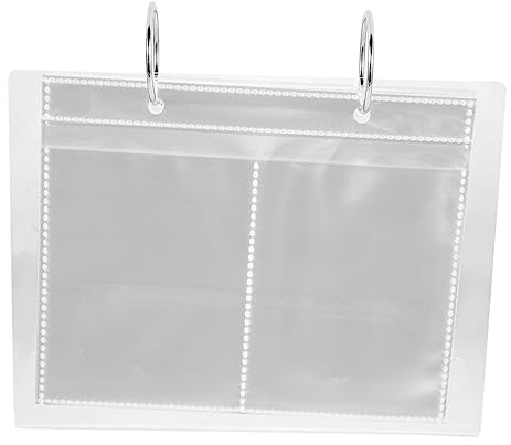 HEALEEP Nail Sticker Storage Book Transparent Album for Organization Slots Lightweight Collecting Album for Nail Art Lovers Design