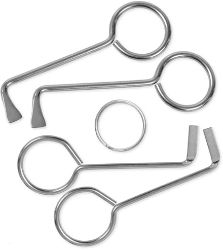 MULTIPICK Juego de ganzúas profesionales - [4 unidades fabricadas en Alemania] llaves multicolores universales – Abre casi cualquier puerta – Juego de ganzúas de barba – Herramienta de apertura