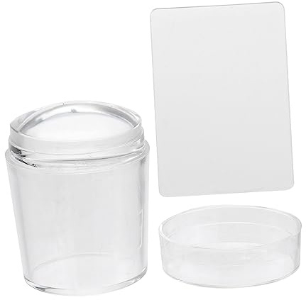 UKCOCO Stampino Nail Art Jelly in Silicone Trasparente Timbro Unghie Per Design Strumento Stamping Diy Professionale Per Nail Art Creativa