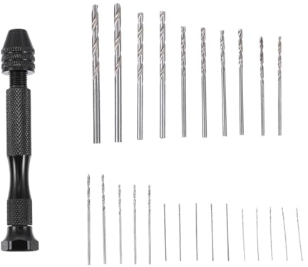 Yardenfun Kit Trapano Manuale Morsa Perni Set Di Punte Per Trapano Manuale Di Precisione Utensile Rotante Fai Da Te Adatto Per Legno Plastica e Piccoli Progetti Di Modellismo