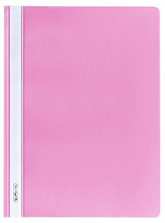 herlitz Schnellhefter A4, Kunststoff, rosa, 10 Stück