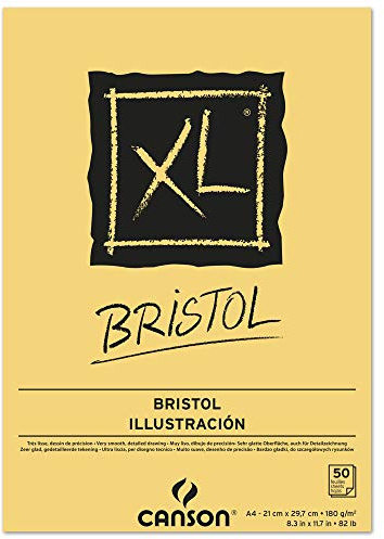 CANSON XL® Bristol, Bristolblock, DIN A4, 50 Blatt, 180 g/m²