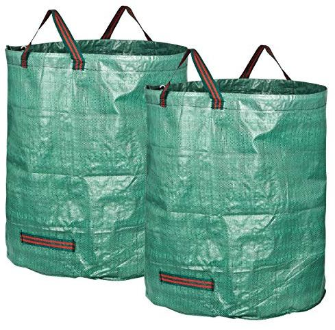 GardenMate 2X 272L Sacchi da Giardinaggio - Sacchi per rifiuti da Giardino - Polipropilene (PP) 150gsm - Robusto, antistrappo, Idrorepellente