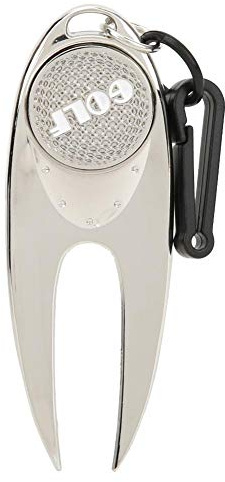 VBESTLIFE Golf Divot Tool,Golf Pitchgabel Reparaturwerkzeug Langlebiges Metall Divot Reparaturwerkzeug mit abnehmbaren Magnetmarkierungen für Golferzubehör Pitchgabel Freizeitsport