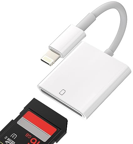 Adaptador lector de tarjetas SD memoria externa iPhone Lightning Jack accesorio cámara interruptor cámara SD Card lector conector para Apple 14 13 12 11 Pro Max Mini 7 8 Plus X Se XS XR Ipad Air