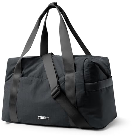 HPLQQ Reisetasche Damen Sporttasche Handgepäck Tasche Weekender Bag Schwimmtasche Wasserdicht Travel Duffle Bag Trainingstasche Frauen für Reise Gym,C1-Schwarz