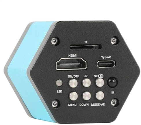 Microscope Caméra de microscope HDMI 8,3 MP 4K 1080P 60FPS HDMI USB Type C Caméra de microscope industriel Loupe électronique Stockage TF avec enregistreur vidéo