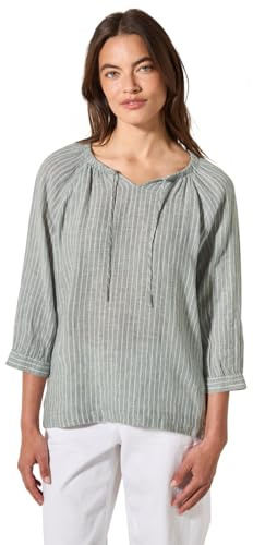 Cecil Women's B345372 Blouse, Chambray Balmy Khaki, M