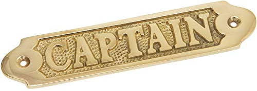 mare-me Messing Türschild Captain