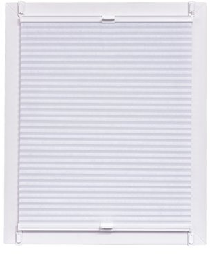 sunlines Vehicles Ines - Estor Plisado con diseño de Panal de Abeja, 80 x 150 cm, Fabricado en Alemania, luz Diurna, Color Blanco, 80 x 2,3 x 150 cm