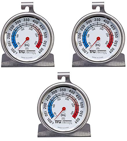 Taylor Precision Products Classic Series Large Dial Thermometer, Oven, 3 Pack3