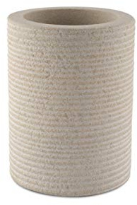 GoCraft Sandstone Multipurpose Tumbler | Bathroom Vanity Countertop for Toothbrush, Toothpaste, Pens, Pencils, Makeup Brushes Holder Stand, Accessories