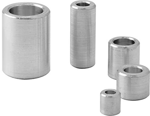 FASTON Aluminium Distanzhülsen M10 Ø innen 10,5 mm (4 Stück) Hülsen Abstandshülsen Buchse Distanzbuchsen Abstandsbuchsen Schildhalter Ø Außen 20 mm Länge 10 mm