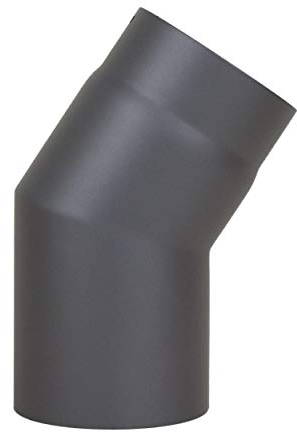 LANZZAS Ofenrohr Bogen 33° Grad, im Durchmesser DN 130 mm, Farbe: gussgrau - weitere Rohre aus unserem Sortiment, finden Sie hier.