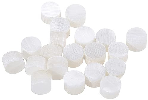 Musiclily Pro 3mm Gitarren Griffbrett Inlay Dots, White Pearl 20er Set | Natürliche Mother of Pearl