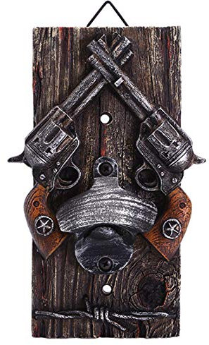 SALAN 8 Pulgadas De Altura Vintage Abrelatas De Cerveza Occidental Decoración De La Pared Abrelatas De La Decoración Percha Puede Abrirse El Regalo Creativo