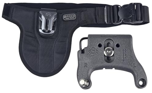 Spider Holster – SpiderPro Single Camera System v2 Professional Carrying Kit for DSLR and Mirrorless Cameras and Heavy Gear Includes Belt with Built-in Camera Holster for Quick-Draw Camera Access