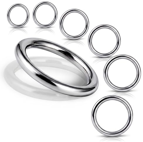 PROTECH 10 Stück O-Ring Edelstahlringe - Ring 4x25mm Rundringe aus Rostfrei Edelstahl A4 V4A geschweißt poliert Metallring