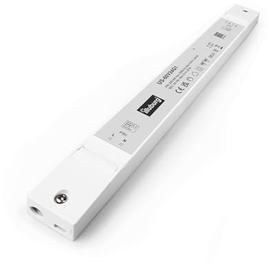 illuburg LED Trafo 24V 60W Slim Flackerfrei Geräuschlos für LED Streifen Spot Möbel Verdeckte Montage Netzteil Treiber Vorschaltgerät Driver Power Supply