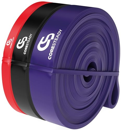 Coresteady Fitnessband und Gummiband Sport – Robustes Klimmzugband aus Gummi für Männer und Frauen – Krafttraining und Muskelaufbau – Training, Fitness, Klimmzughilfe – Fitness Band