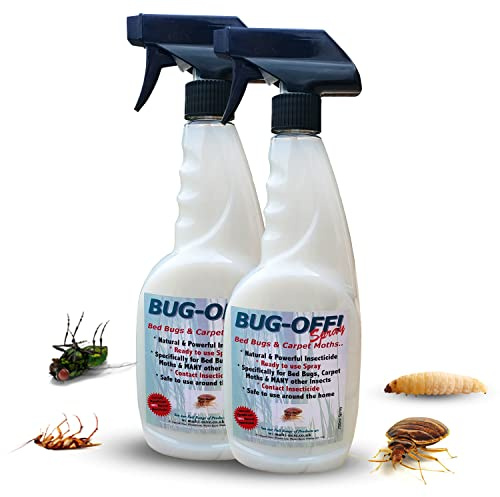 Multi-Mite® 2 x Bug-Off! 500ml All Mite Kill - Bed Bug, Carpet Moth Ready to Use Pyrethrum Spray - 100% Natural Product