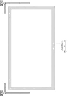 Gartenwelt Riegelsberger Universal Alu-Torrahmen Silber Bausatz ohne Füllung Zubehör für Gartenzaun Zaun WPC Steckzaun Sichtschutzzaun Garten Terrasse