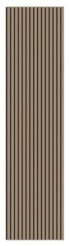 Tuda Grass Direct Luxury Acoustic Wall Slatted 3D Wood Veneer Panels Series 1-240cm x 60cm - Walnut