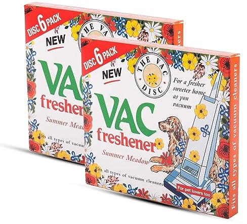Vac Freshener Summer Medow Pet Friendly Vacuum Cleaner Air Freshener for Home Office Scent Discs Carpet Numatic Fresh Scented Vacuum Deodorizer Bags Extra Strength for Pet Lovers
