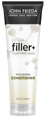 John Frieda ULTRAfiller+ Thickening Conditioner, Strengthening Conditioner for Damaged or Thin Hair, Infused with Biotin and Hyaluronic Acid to Strengthen Hair for Thicker Fuller Results, 8.3 Oz