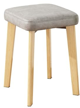 Hocker, hölzern Hocker, Ergonomischer, Hocker stapelbar gepolstert 45 x 31 x 31 cm aus hölzm, Bürohocker Arbeitshocker Hocker Geeignet für Küche, Wohnzimmer