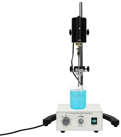 Magnetrührer Labor Rührwerk 100W 3000RPM Elektrisch Laborrührer 200x135mm Automatisches Labormischer, Rühren Präzisionskraft Mischer Überkopfrührer, 0-120min Timing