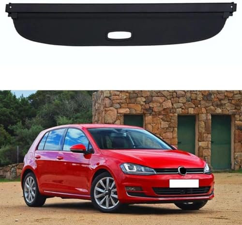 LUMZAG Auto Einziehbare Hintere Kofferraum Hutablage Für V-W Golf 7 MK7 2013-2019, Kofferraum Trennwand Vorhang Schattenschutz PrivatsphäRe Vorhang
