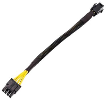 JZK Cavo adattatore PSU ATX da 4 pin a 8 pin da 20 cm, convertitore di alimentazione scheda madre
