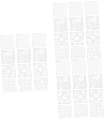 TEHAUX 36stücke Malvorlagen Für Mehrere Muster Mandala Schablonen Für Kreative Bastelprojekte Und Bildungsaktivitäten Für Fantasie Und Motorischen Fähigkeiten