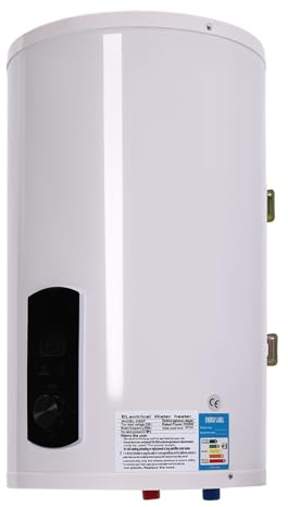 Chauffe-eau 2000 W - 80 l - Chauffe-eau électrique - Écran LED horizontal - Chauffe-eau instantané - Avec pommeau de douche - Pour cuisine, douche et salle de bain