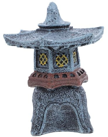 Garneck Stil Feng Shui Statue Mini Pagode Harz Garten Japanischen Stil Outdoor Statue Elegante Desktop Ornament