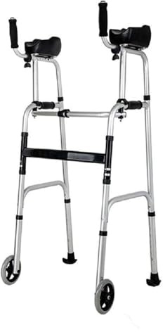 Gehbock, Gehhilfe, Leichtgewicht Gehgestell, Leichter Gehhilfe aus Aluminium, faltbar, höhenverstellbar, mit Rädern for ältere Menschen