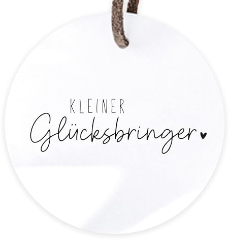 Stempel Kleiner Glücksbringer mit Herz, Stempel Geschenk, Holzstempel Glück