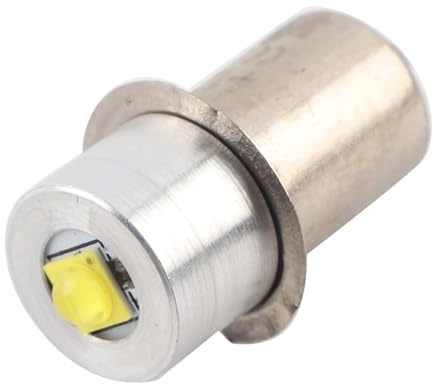 Kavolet 3W LED Flashlight Bulb, Replacement Torch Lamp Emergency Work Light, 1pc P13.5S, High Brightness, Safe & Reliable, Easy to Install, Suitable for P13.5S Lampholder, 3V White,