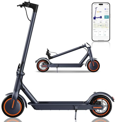 QnQ E Scooter,2026 8,5 Zoll Faltbarer Roller, 500 W/20 km/h Motor, 25-30 km Reichweite, pannensichere Wabenreifen, APP-Steuerung und LED-Anzeige, 36 V 10.4 Ah Akku, max. 120 kg