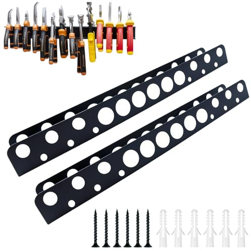 2 Pcs Zangenhalter Wandhalterung,Schraubenzieher Halterung,Werkzeug Wandhalter,mit Schrauben Expansionsrohr,Zangenschlüssel Organizer,Zangen Wandregal,Schraubendreher Organizer,für Garage Werkstätten