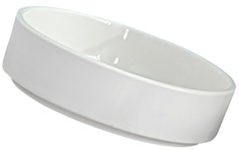 FONDOTIN Vassoio per Piante in Materiale Refrattario per Idrocoltura, Sottovaso Rotondo per Brasilwood, Sottovaso in Materiale Refrattario per Vasi di Fiori