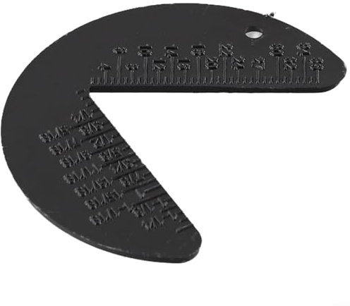 Gewindelehre für metrische und Layout für Schraubenmuttern, kompakte Messung (M1 für M24 G1/8G13/8) PP-Material Bulk Schlüsselloch für imperial