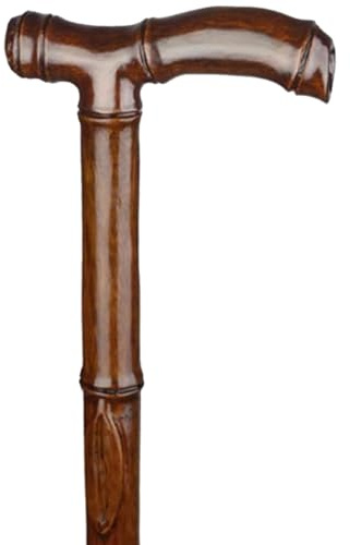 BCJMKDX Bâtons de Marche, Les Canne de Marche Haut Gamme en Bambou for Homme, Bois Naturel avec dragonne, fabriquée à la Main/Cadeau(85Cm(Use Height 163 164Cm))