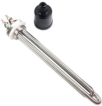 Immersion HeaterHeater With Protect Cap 2.5kw 3.5kw 4.5kw 5.5kw Stainless Steel Immersion Water Heating Element With Thread 32mm(Heater Only,3.5KW)