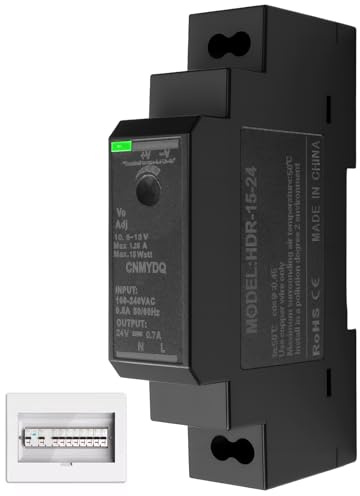 Switching Power Supply 24V Ring Transformer Din Rail HDR 15W 24V 0.63A