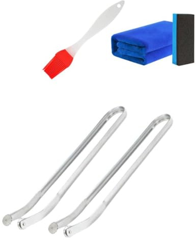 Buhdjfnke Pinze per Girare Salsicce,Pinze da Cucina,Pinze per Barbecue per Grigliare,Pinze per Grigliate per Salsicce,Pinze da Cucina con Manico Lungo B