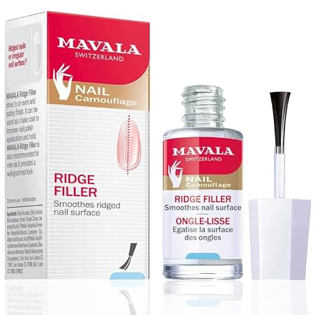 MAVALA - Ridge Filler 10 ml, Uñas Lisas, Tratamiento Para Uñas Estriadas, Nivela las Uñas, Proporciona Base Uniforme, Alisa las Uñas, Rellena los Posibles Surcos